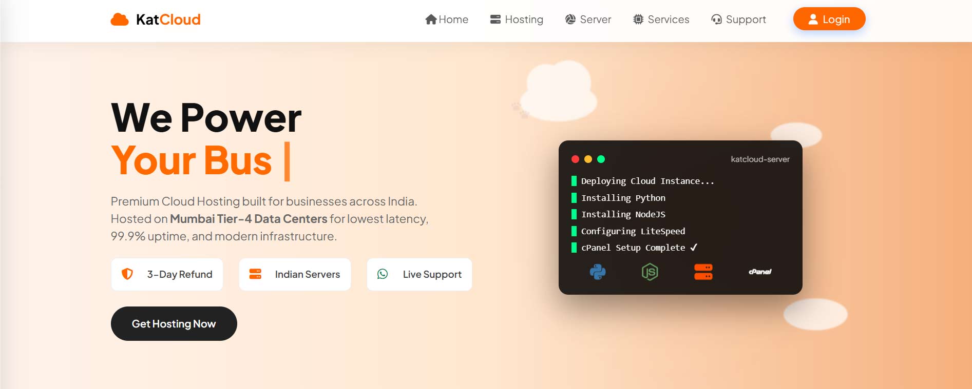 HTML Web Hosting Theme V1