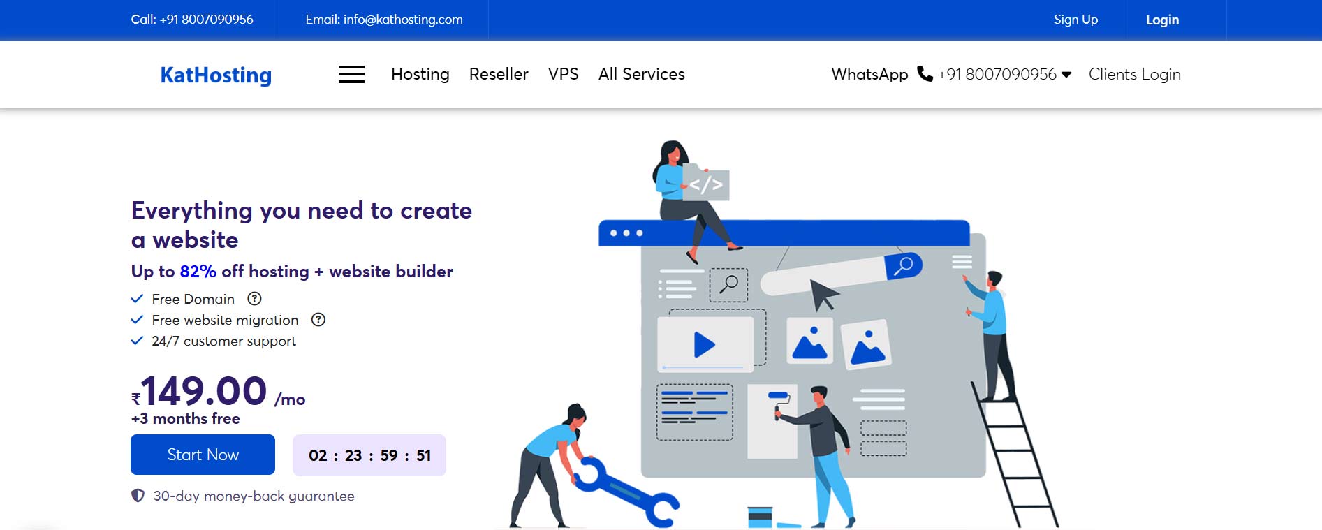 HTML Web Hosting Theme V5